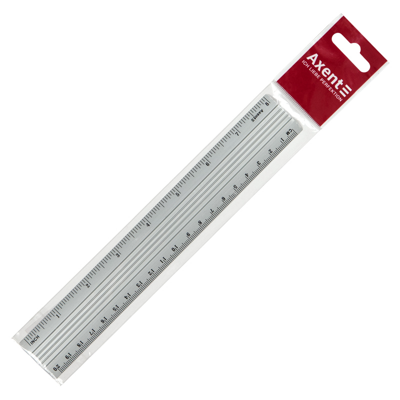 Лінійка алюмінієва Axent 7420-A, 20 см